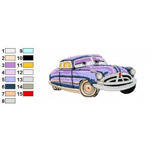 Disney Cars Embroidery Design 02